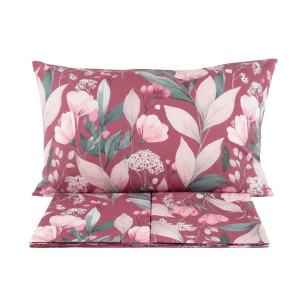 COMPLETO LENZUOLA MATRIMONIALE STYLE AUTUMN ROSA 50