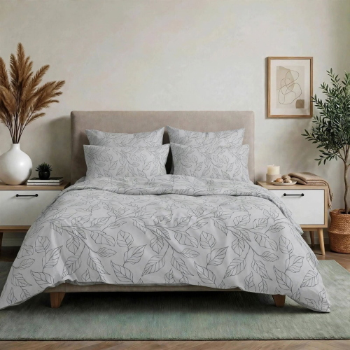 COMPLETO LENZUOLA MATRIMONIALE STYLE PRION GRIGIO 95