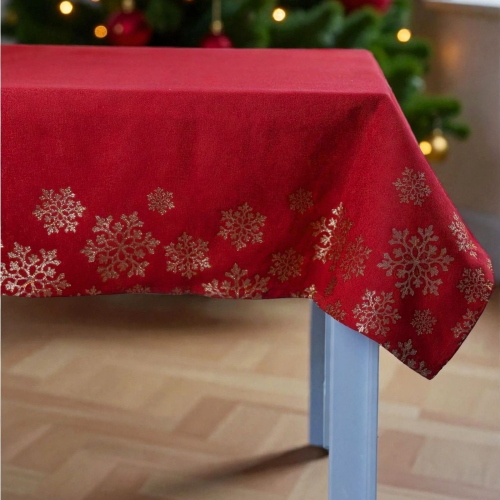 TOVAGLIA COPRITAVOLO GOBELIN JACQUARD LUREX NATALE 140X180